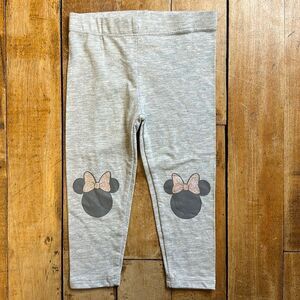 Disney Jr Minnie Mouse Girls size 18 mos Gray Leggings pink